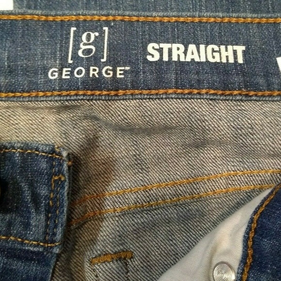 George Mens Jeans Size 34x32 Straight - Picture 3 of 6